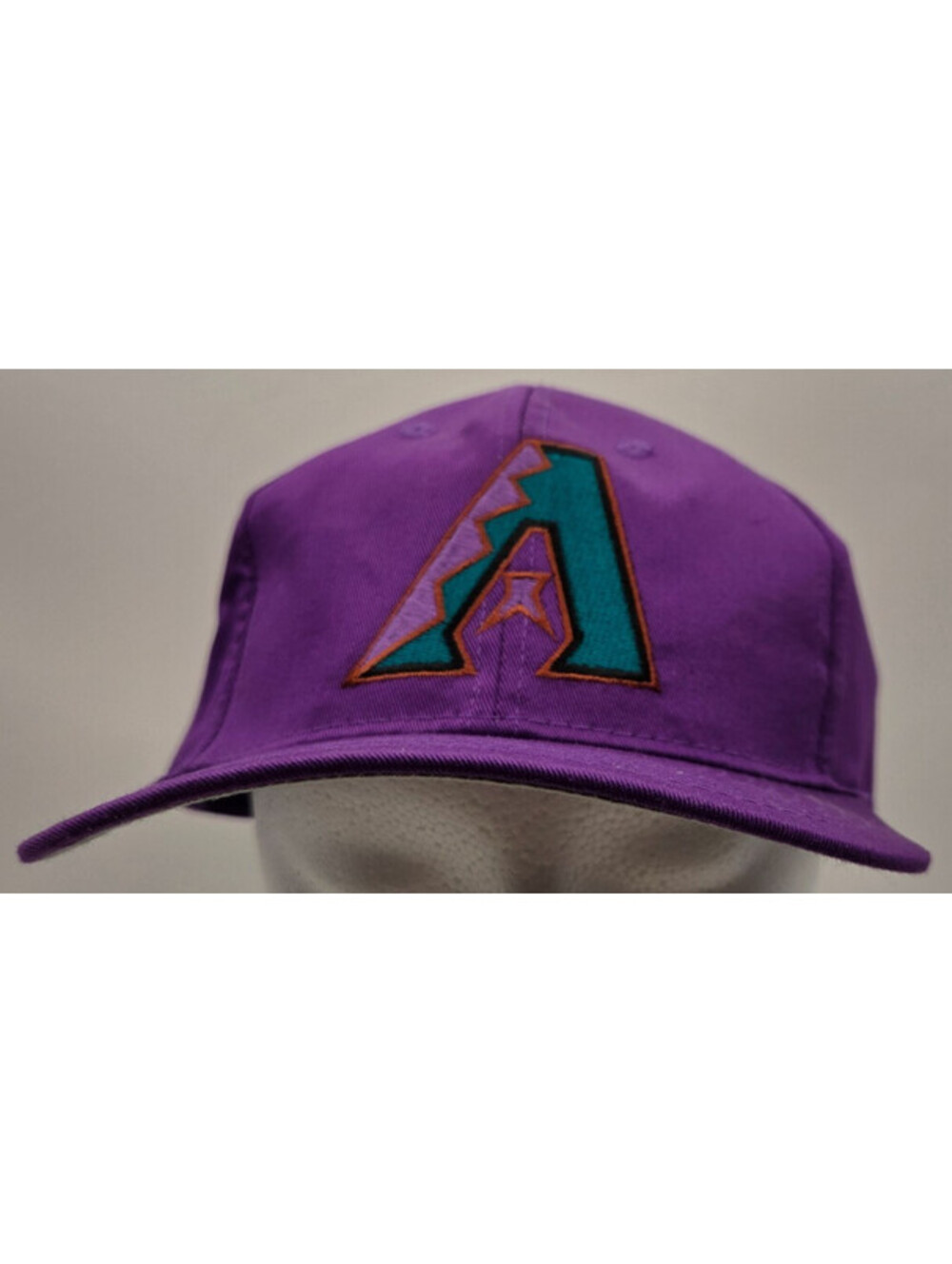 Vintage Arizona Diamondbacks Snapback Hat Purple MLB New Tags Drew Pearson USA